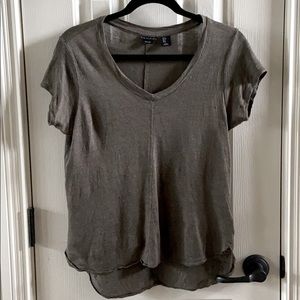 Olive Linen Top